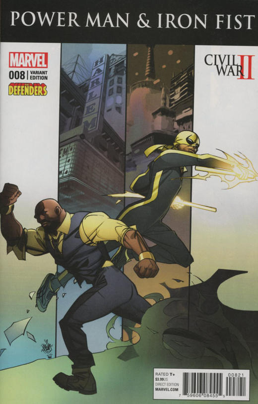 铁拳&卢克·凯奇V3 斜线 Power Man and Iron Fist V3 （2016）变体 商品图2