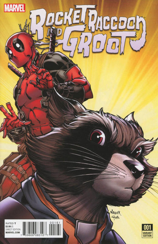 火箭浣熊与格鲁特 斜线 Rocket Raccoon and Groot （2016）变体 商品图5