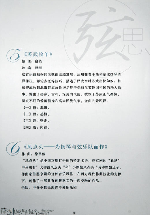 《弦思》薛澍扬琴独奏音乐会DVD 商品图4