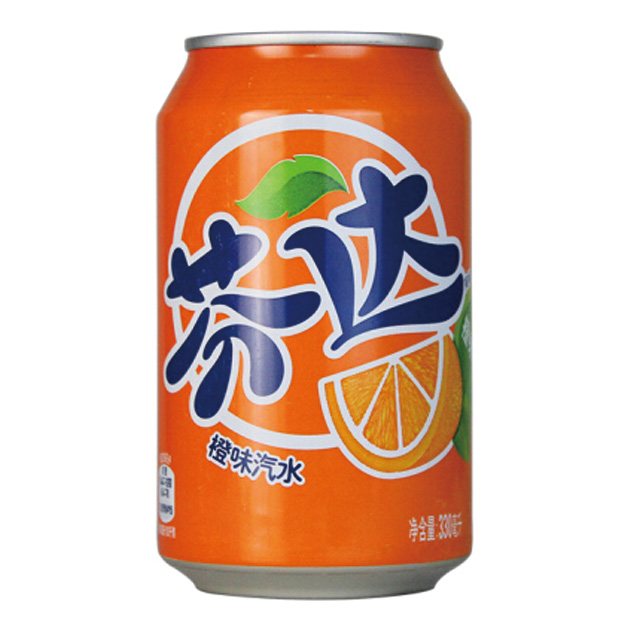 芬达橙味汽水330ml*1听