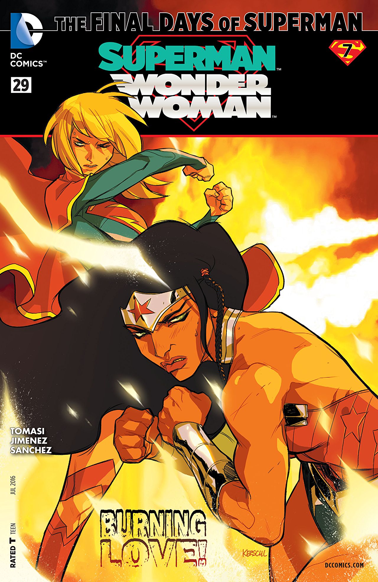 超人/神奇女侠 斜线 Superman/Wonder Woman（2013）普封