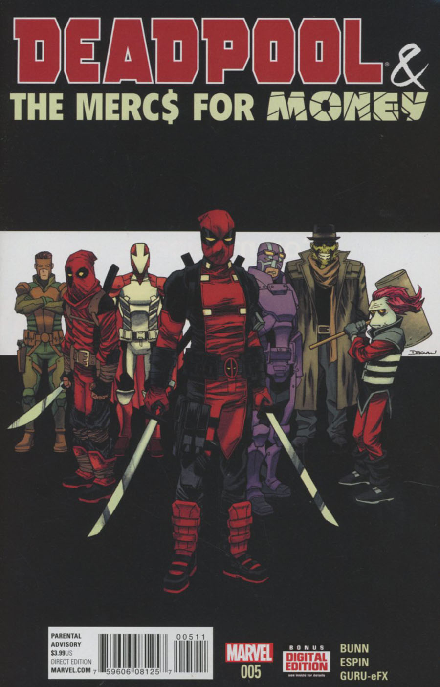 死侍和雇佣兵团 V1 支线 Deadpool and Mercs for Money V1（2016）普封