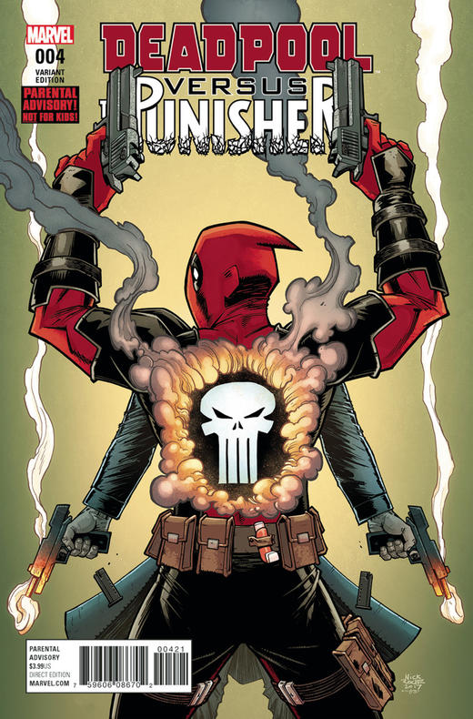 死侍VS惩罚者 斜线 Deadpool Vs Punisher（2017）变体  商品图1