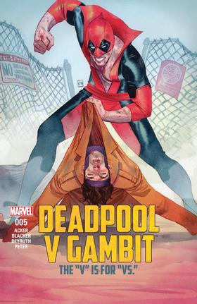 死侍VS牌皇 斜线 Deadpool VS Gambit（2016）普封