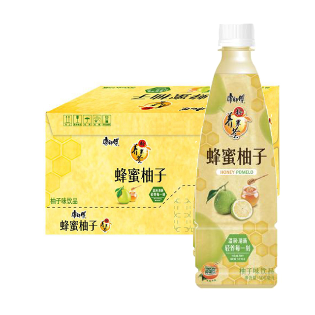 康师傅 蜂蜜柚子 500ml*15瓶/箱 (新老包装随机发货)