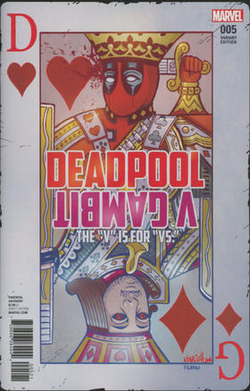 死侍VS牌皇 斜线 Deadpool VS Gambit（2016）变体