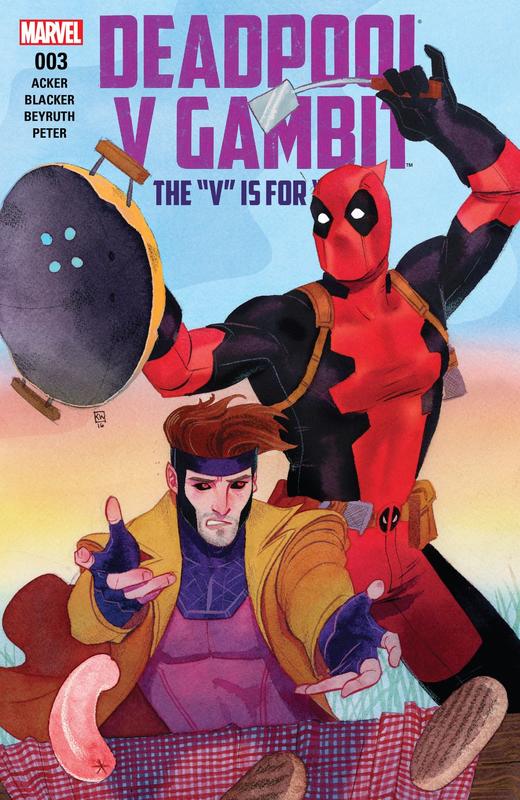 死侍VS牌皇 斜线 Deadpool VS Gambit（2016）普封 商品图2