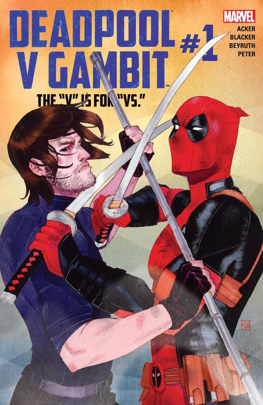 死侍VS牌皇 斜线 Deadpool VS Gambit（2016）普封 商品图4