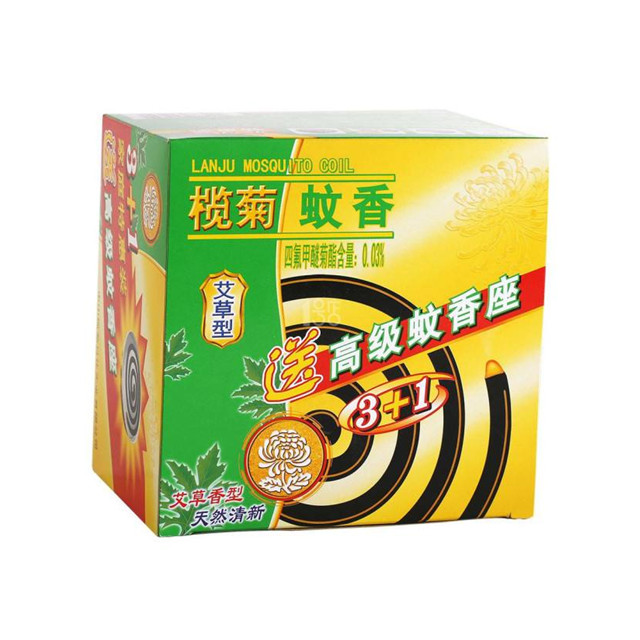 榄菊牌小盘艾草蚊香(3 1家庭装)