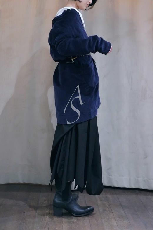Casey Casey 17aw深蓝丝绒立领长夹克 商品图2