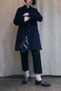 Casey Casey 17aw深蓝丝绒立领长夹克 商品缩略图1