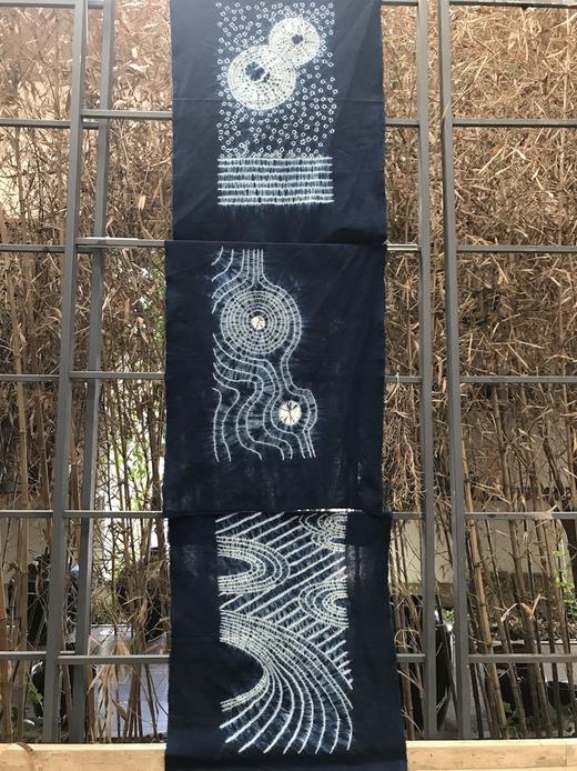 扎染花枯山水【三件套】O白子家染坊·李志兴 商品图0