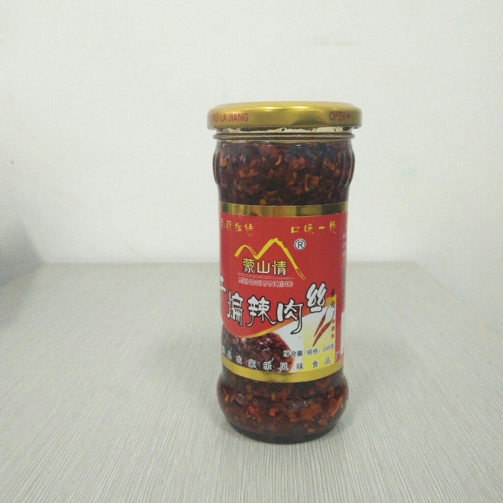 蒙山情干煸辣肉丝248g