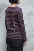 MHL 17aw 条纹长袖T恤 蓝染锈红/深蓝白 商品缩略图3