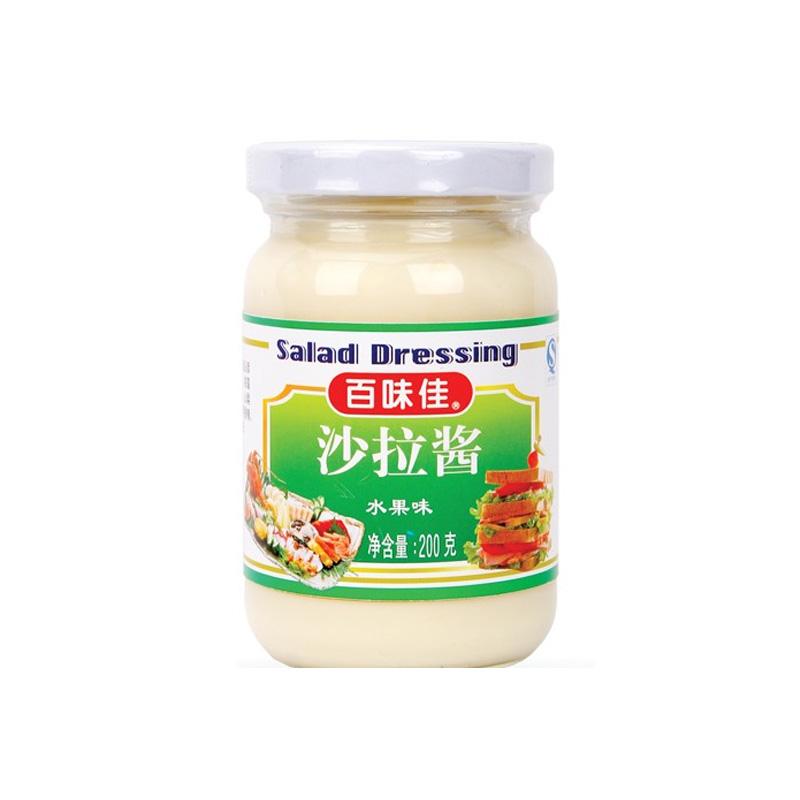 百味佳沙拉酱 奶香味 蔬菜沙拉酱 瓶装200g