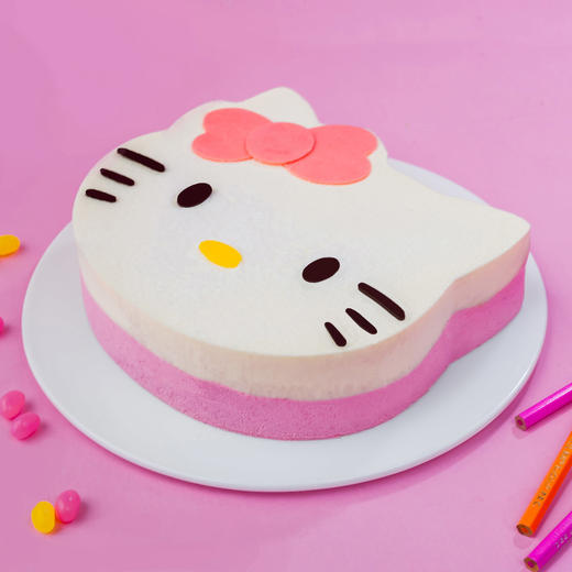 Kitty公主-牛奶树莓慕斯满满少女心-8寸【生日蛋糕】 商品图1