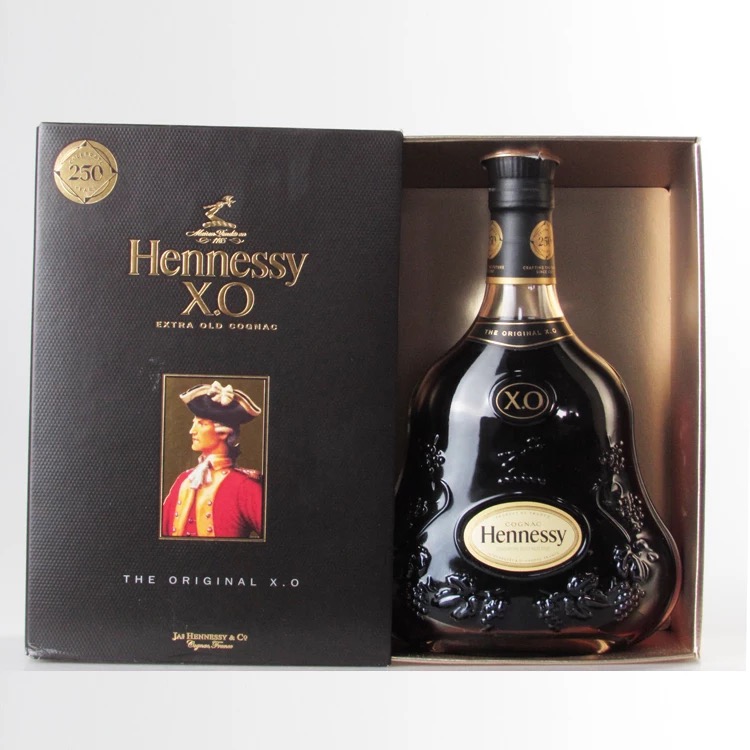 洋酒法国原装进口 hennessy 轩尼诗xo干邑白兰地 带盒
