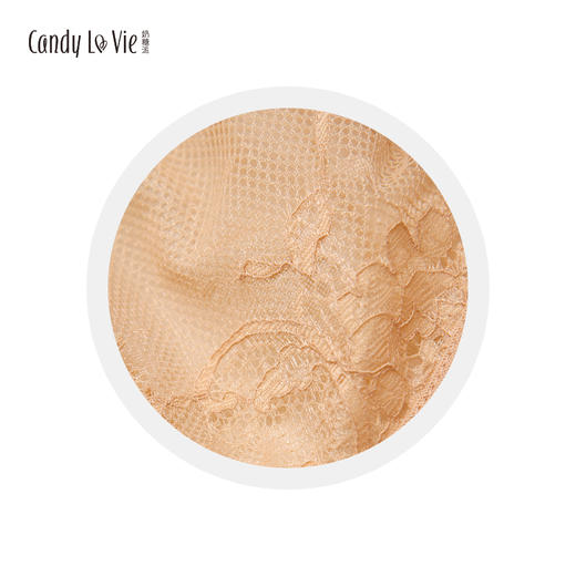 奶糖派 超薄蕾丝单层大胸显小 情絮肤大码文胸内衣65HIJ70F75E80G 商品图3