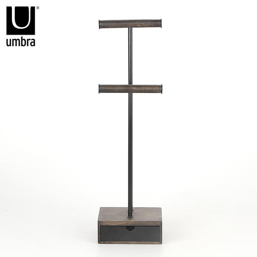 umbra实木首饰收纳架 复古创意项链展示架子 首饰树首饰珠宝盒 商品图1
