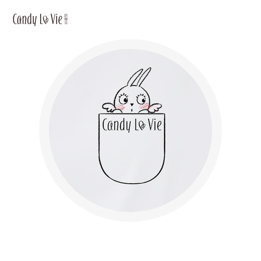 奶糖派两周年纪念款 大胸修身显瘦剪裁纯棉白色印花T恤 商品图4