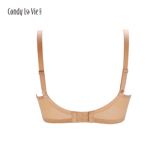 奶糖派 超薄蕾丝单层大胸显小 情絮肤大码文胸内衣65HIJ70F75E80G 商品图2