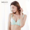 奶糖派告白绿白基础款大罩杯文胸/10 商品缩略图0