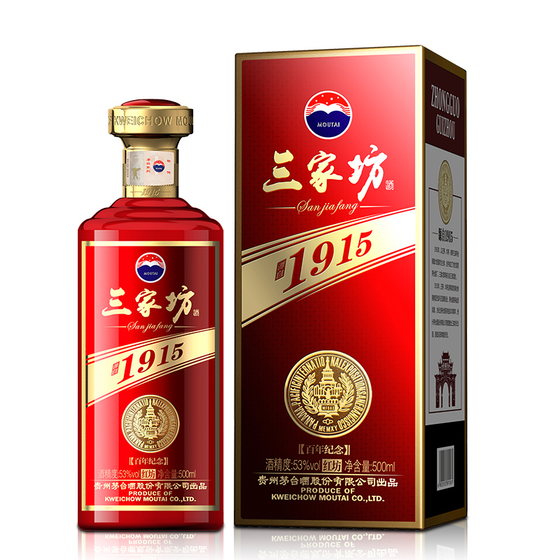 茅台 三家坊·1915酒 (红坊)53度 500ml 1瓶装