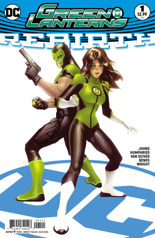 绿灯双侠 V1 重生#1 主刊 Green Lanterns V1 Rebirth  #1（2016）变体 商品图0