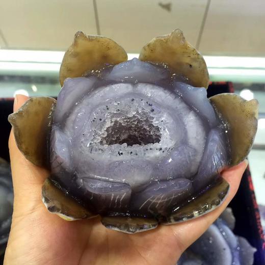 天然紫水晶莲花聚宝盆 招财聚气 辟邪化煞  消磁 商品图1