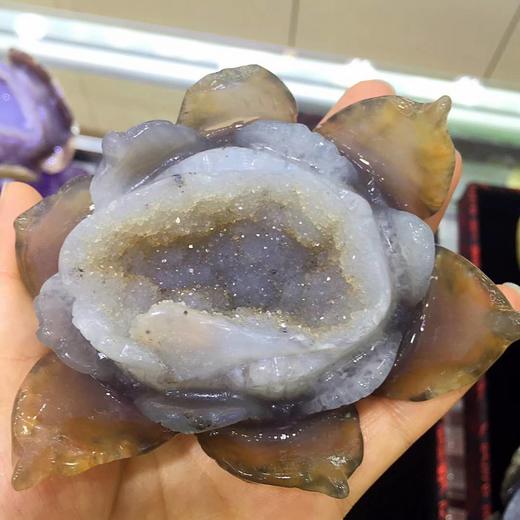 天然紫水晶莲花聚宝盆 招财聚气 辟邪化煞  消磁 商品图2