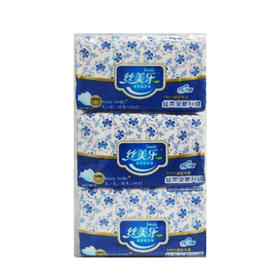 2提6包丝美乐青花瓷软抽纸纤巧型三层135抽*3包/提