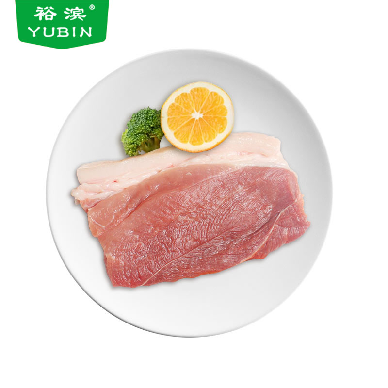 裕滨纯粮年猪肉(冷鲜肉)带膘四号肉(后腿肉)420g/盒