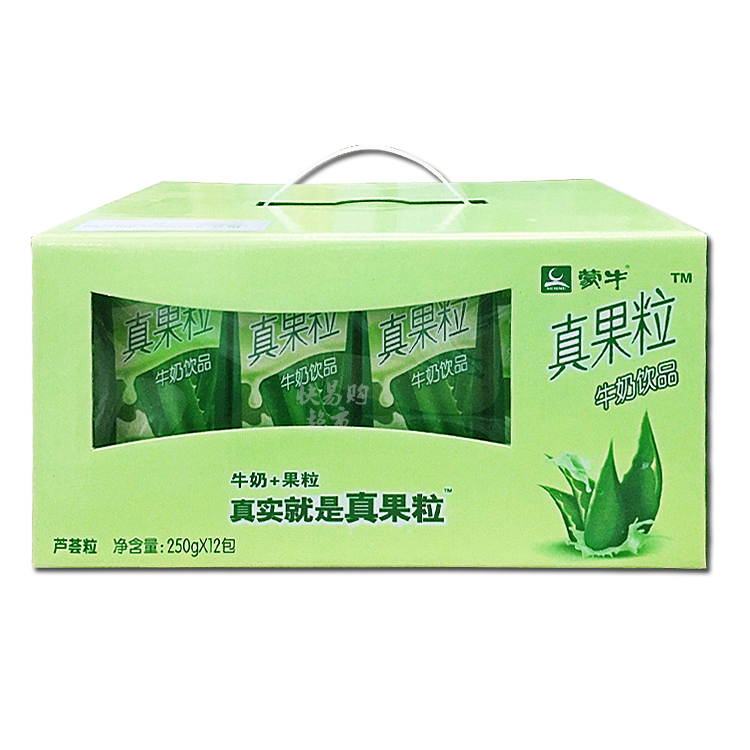 蒙牛真果粒芦荟牛奶饮品250ml*12