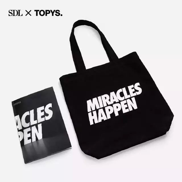 sdlx未知商店 miracles happen限量帆布包