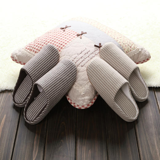 【优美】日式居家居无声棉拖鞋 不伤地板 商品图1