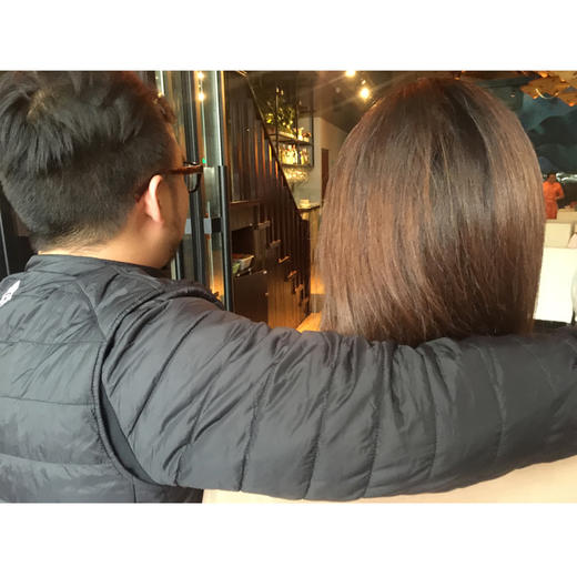 环抱女友不卡住的背弹力羽绒棉服 商品图0