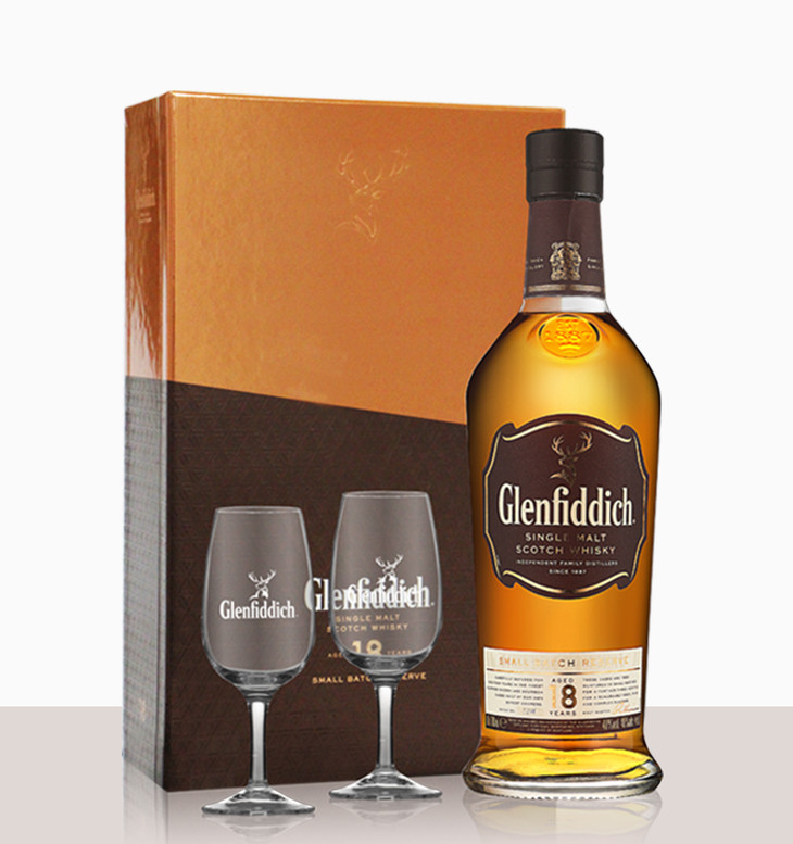 glenfiddich格兰菲迪18年礼盒装700ml苏格兰调配型威士忌进口洋酒