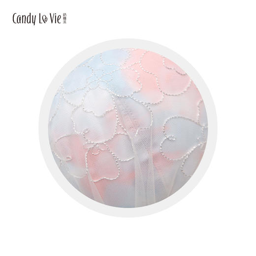 花语白色刺绣大罩杯少女内衣 商品图3