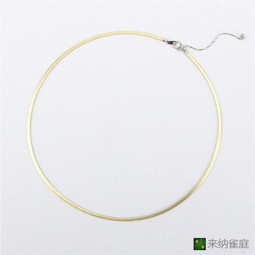 特惠！18K金黄白双面磨砂项圈 商品图1