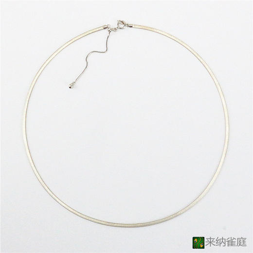 特惠！18K金黄白双面磨砂项圈 商品图2