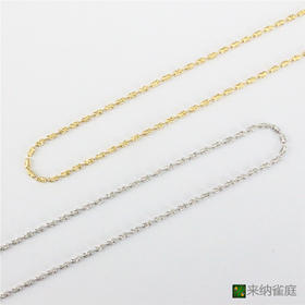 特惠！18K黄、白金60cm项链