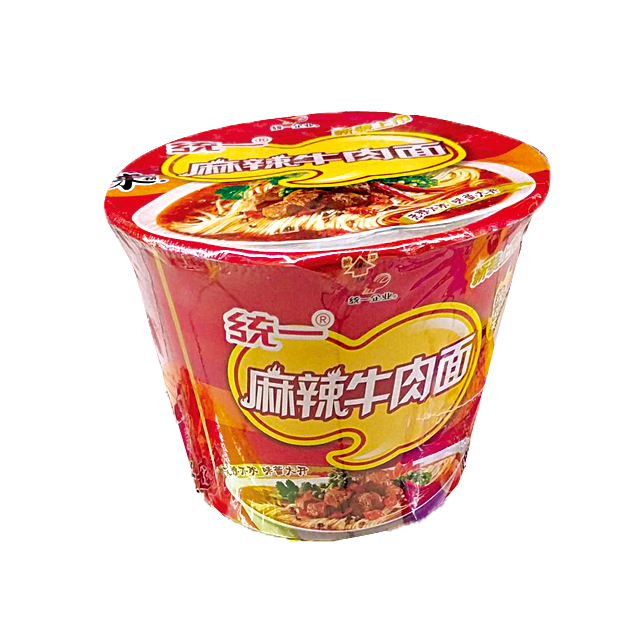 统一巧面馆麻辣牛肉面方便面105g