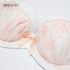奶糖派知秋 橘粉 清新少女大罩杯 内衣文胸蕾丝甜美 商品缩略图1