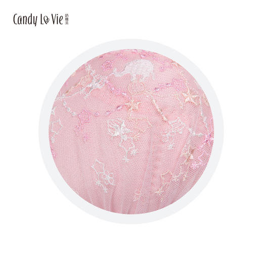 奶糖派 马戏团甜美少女刺绣可爱大罩杯内衣65D70E75F80G H I J K 商品图3