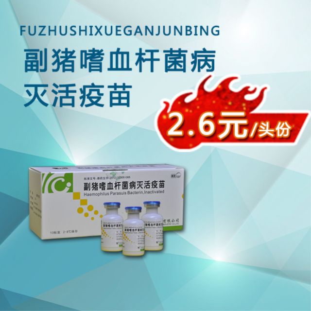 【副猪嗜血杆菌灭活疫苗】用于预防副猪嗜血杆菌病,采用进口佐剂和