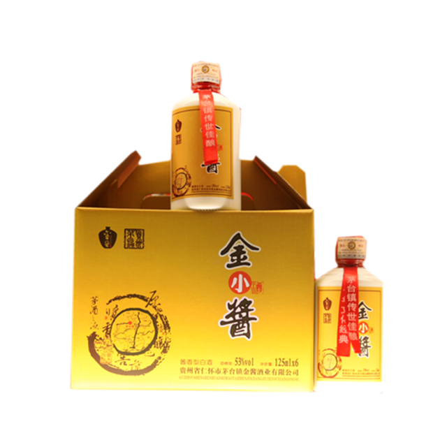 金酱小酒酱香型53° 茅台镇传统工艺纯粮酿造125ml/瓶