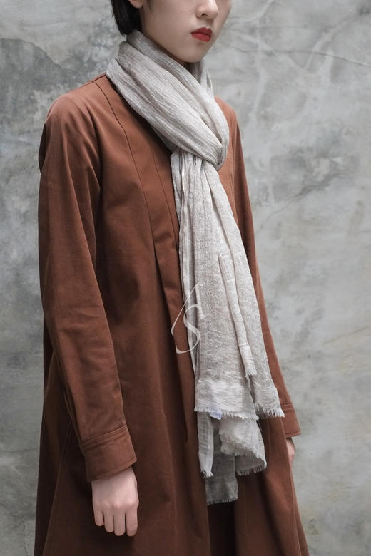 Faliero Sarti ATE驼色围巾 商品图1
