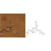 宋画花鸟白描底稿-马远《倚云仙杏图》-斗方小品册页-GH18 商品缩略图0