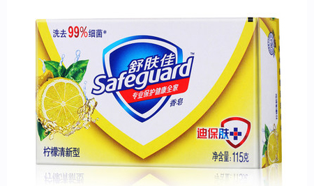 舒肤佳 柠檬清新型香皂 115g/块