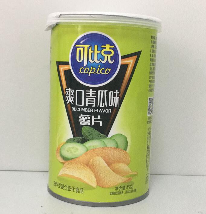 【东森易购】达利园可比克薯片爽口青瓜味45g桶装